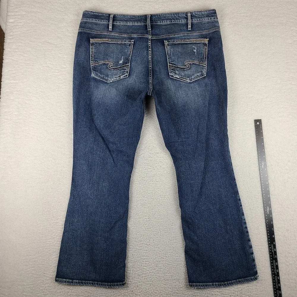 Silver Jeans Womens 22x31 Blue Suki Boot Cut Medium Wash Denim